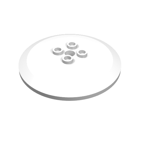 Dish 6 x 6 Inverted (Radar) with Hollow Studs (44375a)