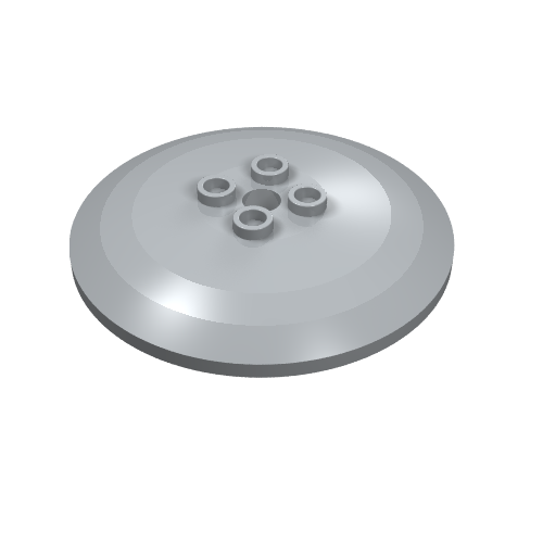 Dish 6 x 6 Inverted (Radar) with Hollow Studs (44375a)