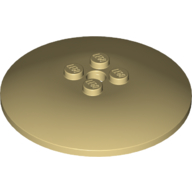 Dish 6 x 6 Inverted (Radar) with Solid Studs (44375b)