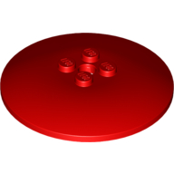 Dish 6 x 6 Inverted (Radar) with Solid Studs (44375b)