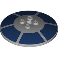 Dish 6 x 6 Inverted (Radar) with Dark Blue Radial Shapes print (44375bpr0017)