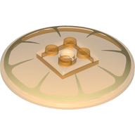 Dish 6 x 6 Inverted (Radar) with Solid Studs with Orange Slice print (44375bpr9988)