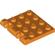 Hinge Plate 3 x 4 Locking Dual 2 Finger, 9 Teeth (44570)