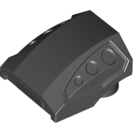 Slope Curved 2 x 2 No Studs - 3 Recessed Side Ports (44675)