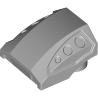 Slope Curved 2 x 2 No Studs - 3 Recessed Side Ports (44675)