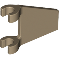 Flag 2 x 2 Trapezoid with Flat Area between Clips (44676)