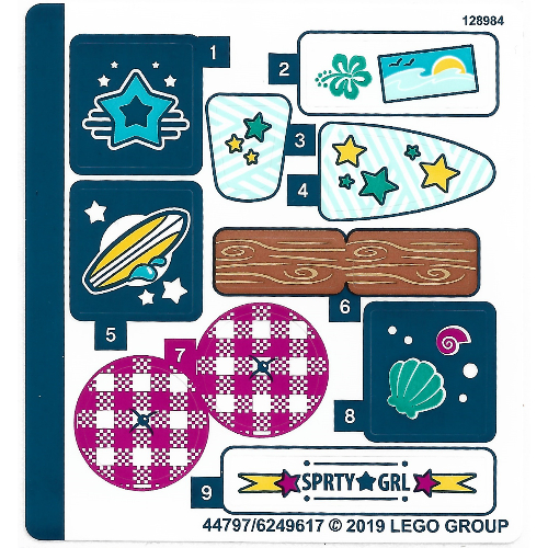 Sticker Sheet for Set 41364-1 (44797)