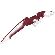 Large Figure Weapon Staff, Marbled Dark Red Pattern (Staff of Light Blade) (44813pat0001)