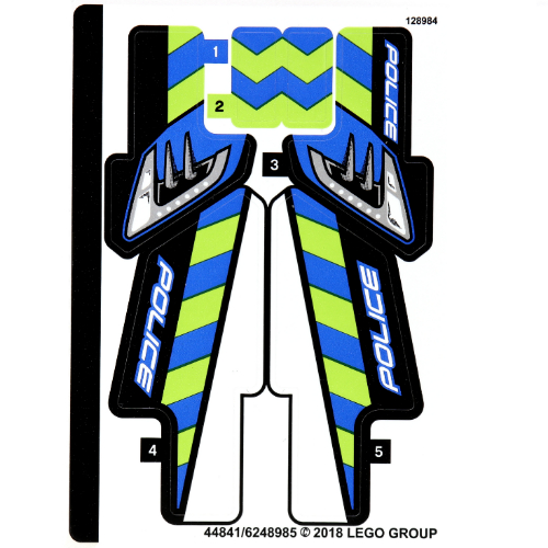 Sticker Sheet for Set 42091-1 (44841)