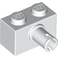 Brick Special 1 x 2 with Pin - Bottom Stud Holder (44865)
