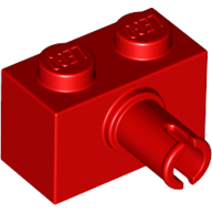 Brick Special 1 x 2 with Pin - Bottom Stud Holder (44865)