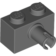 Brick Special 1 x 2 with Pin - Bottom Stud Holder (44865)
