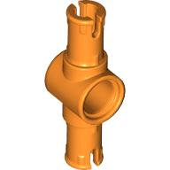 Technic Pin Connector Hub with 2 Pins with Friction Ridges Lengthwise [Small Squared Pin Holes] (44874)