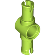 Technic Pin Connector Hub with 2 Pins with Friction Ridges Lengthwise [Small Squared Pin Holes] (44874)