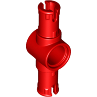 Technic Pin Connector Hub with 2 Pins with Friction Ridges Lengthwise [Small Squared Pin Holes] (44874)