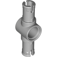 Technic Pin Connector Hub with 2 Pins with Friction Ridges Lengthwise [Small Squared Pin Holes] (44874)
