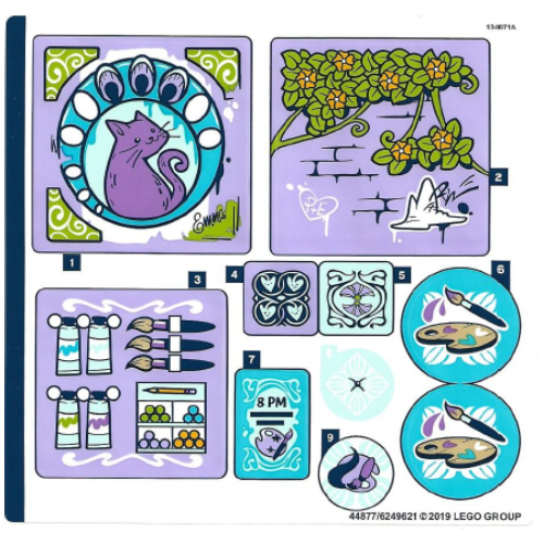 Sticker Sheet for Set 41365-1 (44877)