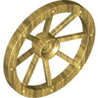 Wheel Wagon Large (33mm D.), hole notched for wheels holder pin (4489b)