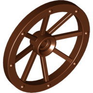 Wheel Wagon Large (33mm D.), hole notched for wheels holder pin (4489b)