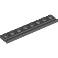 Plate Special 1 x 8 with Door Rail (4510)