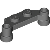 Plate Special 1 x 4 Offset with Bar Holes (4590)
