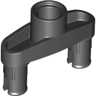 Technic Pin Connector 3L with 2 Pins and Center Hole [Pin Ridges Across Part] (46189)