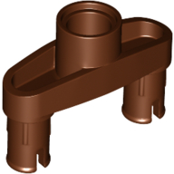 Technic Pin Connector 3L with 2 Pins and Center Hole [Pin Ridges Across Part] (46189)