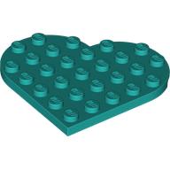 Plate Angled 6 x 6 Heart Shape (46342)