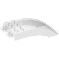 Windscreen 8 x 4 x 2 Curved [2 Dual-Fingered Click Hinges] (46413)