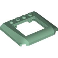 Slope Curved 5 x 6 x 2/3 Triple Curved with 4 Studs, 4 x 3 Cutout (4652)