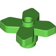 Plant, Flower 2 x 2 Leaves - Angular (4727)