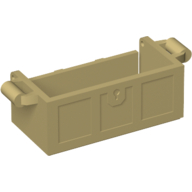 Treasure Chest Bottom with Rear Slots, with Groove (4738b)