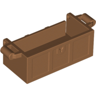 Treasure Chest Bottom with Rear Slots, No Groove (4738c)