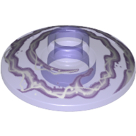Dish 2 x 2 Inverted [Radar] with Lavender and White Electricity Print (4740pr0004)