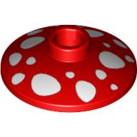 Dish 2 x 2 Inverted [Radar] with Mushroom Spots Print (4740pr0008)
