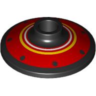 Dish 2 x 2 Inverted [Radar] with Red/White/Yellow Circles print (4740pr0027)