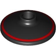 Dish 2 x 2 Inverted [Radar] with Red Outer Circle print (4740pr0029)
