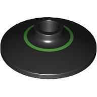 Dish 2 x 2 Inverted [Radar] with Bright Green Inner Circle print (4740pr0030)
