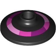 Dish 2 x 2 Inverted [Radar] with Magenta/Dark Pink/Bright Pink Circle print (4740pr0033)