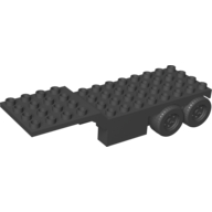 Duplo Trailer Four Rear Wheels, Elevated Front End, 4 x 12 Studs (47411)