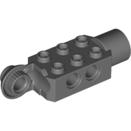 Technic Brick Special 2 x 3 with Pin Holes, Rotation Joint Ball Half [Vertical Side], Rotation Joint Socket (47432)