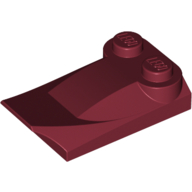 Wedge Curved 2 x 3 x 2/3 Two Studs, Wing End (47456)