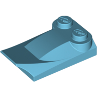 Wedge Curved 2 x 3 x 2/3 Two Studs, Wing End (47456)