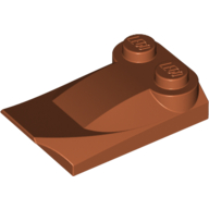 Wedge Curved 2 x 3 x 2/3 Two Studs, Wing End (47456)