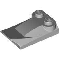 Wedge Curved 2 x 3 x 2/3 Two Studs, Wing End (47456)