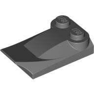 Wedge Curved 2 x 3 x 2/3 Two Studs, Wing End (47456)
