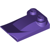Wedge Curved 2 x 3 x 2/3 Two Studs, Wing End (47456)
