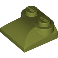 Brick Curved 2 x 2 x 2/3 Two Studs and Curved Slope End (47457)