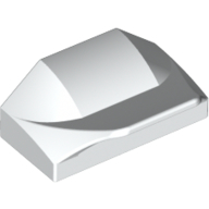 Wedge Curved 1 x 2 x 2/3 No Studs, Wing End (47458)