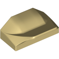 Wedge Curved 1 x 2 x 2/3 No Studs, Wing End (47458)